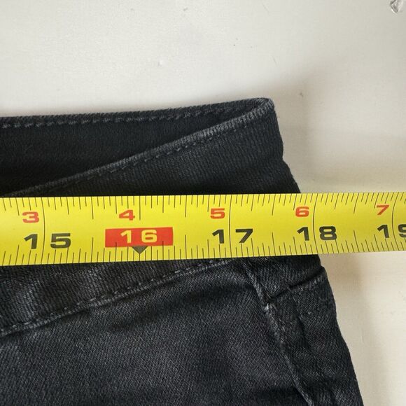 Seven 7 Jeans Shorts Womens 14 Black Weekend Short High Rise Dark Wash Denim - Picture 5 of 12